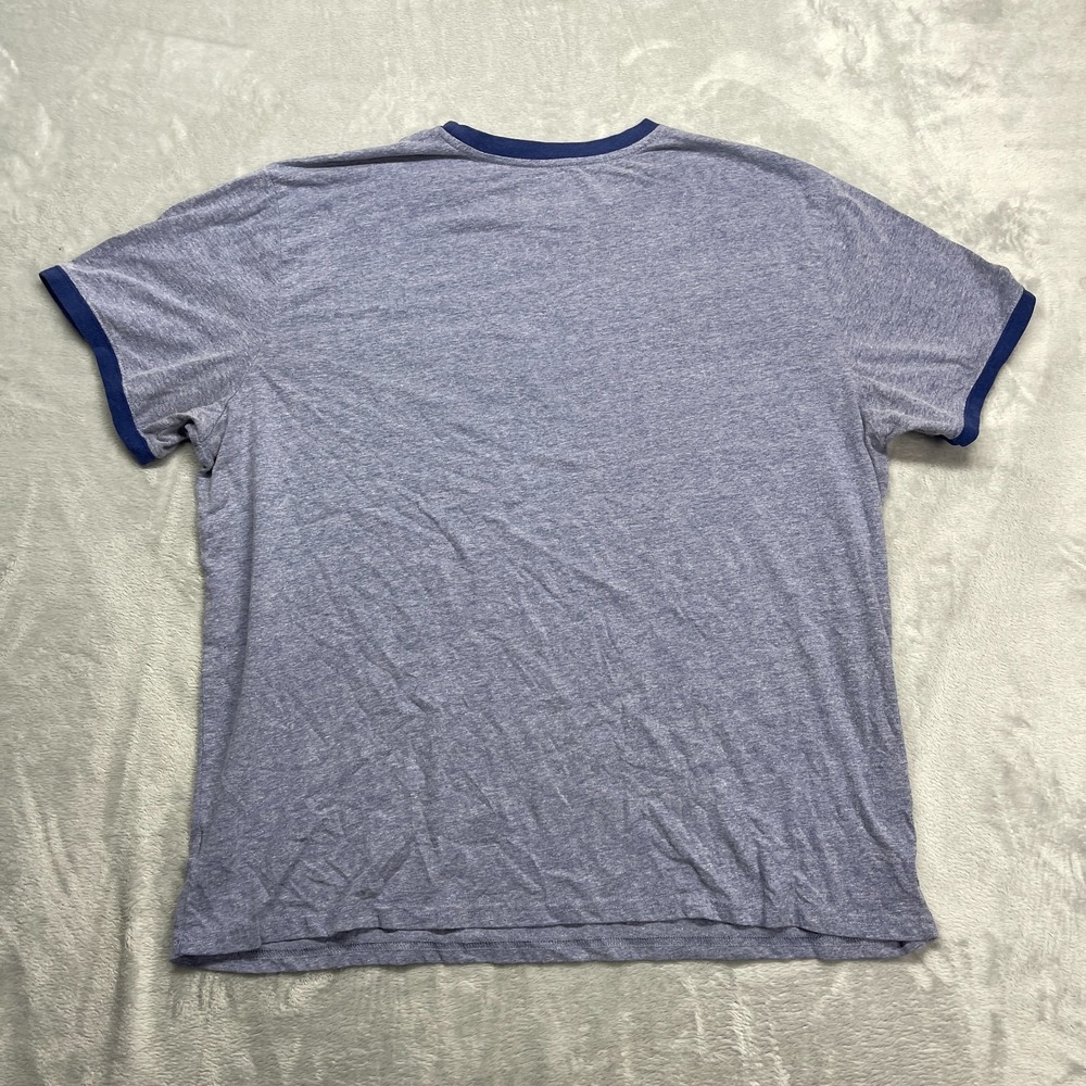 Walt Disney Deadstock T-Shirt Men XL Blue World 50th Anniversary Ringer Pullover - Picture 2 of 6